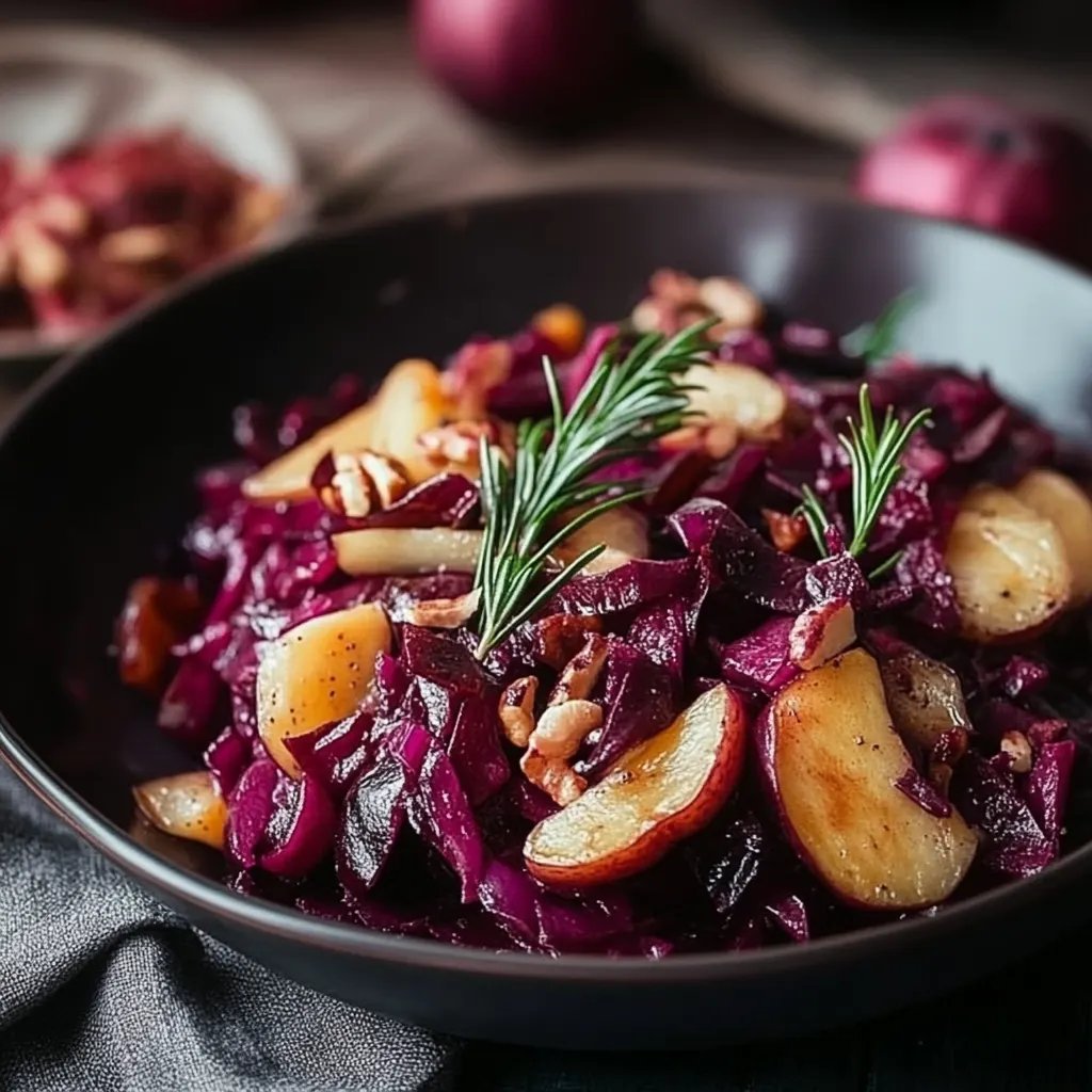 Rotkohl mit Äpfeln